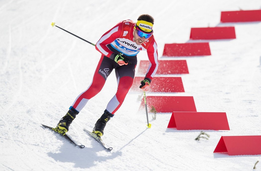 Rakouský běžec na lyžích Dominik Baldauf