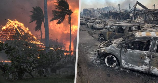 Havaj v plamenech: 6 Čechů na Maui a záběry zkázy. Již 36 mrtvých, Biden vyhlásil stav katastrofy