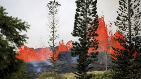 Řádění havajské sopky Kilauea pokračuje, (21.05.2018).
