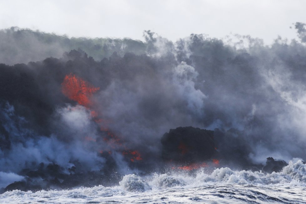 Řádění havajské sopky Kilauea pokračuje, (21.05.2018).