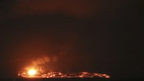 Na Havaji hrozí erupce sopky Kilauea, záběry z 25. dubna 2018.