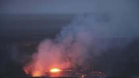 Na Havaji hrozí erupce sopky Kilauea, záběry z 25. dubna 2018.