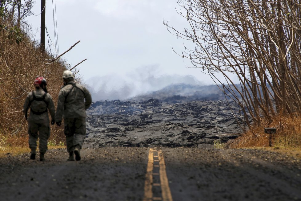 Sopka Kilauea pokračuje ve svém řádění.