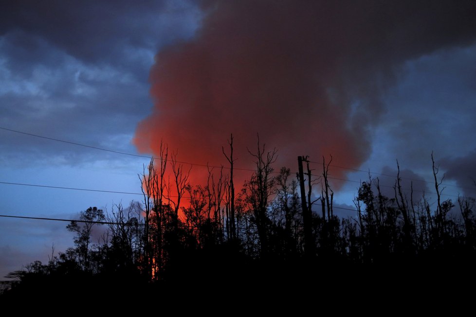 Na Havaji je hned několik vulkánů, takhle v roce 2018 řádila sopka Kilauea.