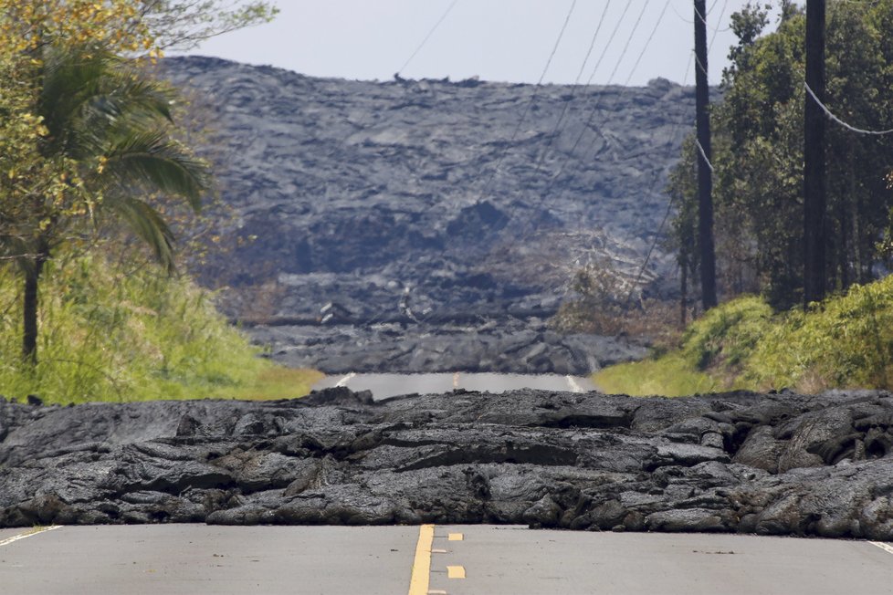 Sopka Kilauea pokračuje ve svém řádění.