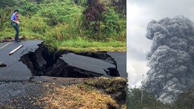 Na Havaji došlo k erupci sopky Kilauea, doprovázejí ji zemětřesení.