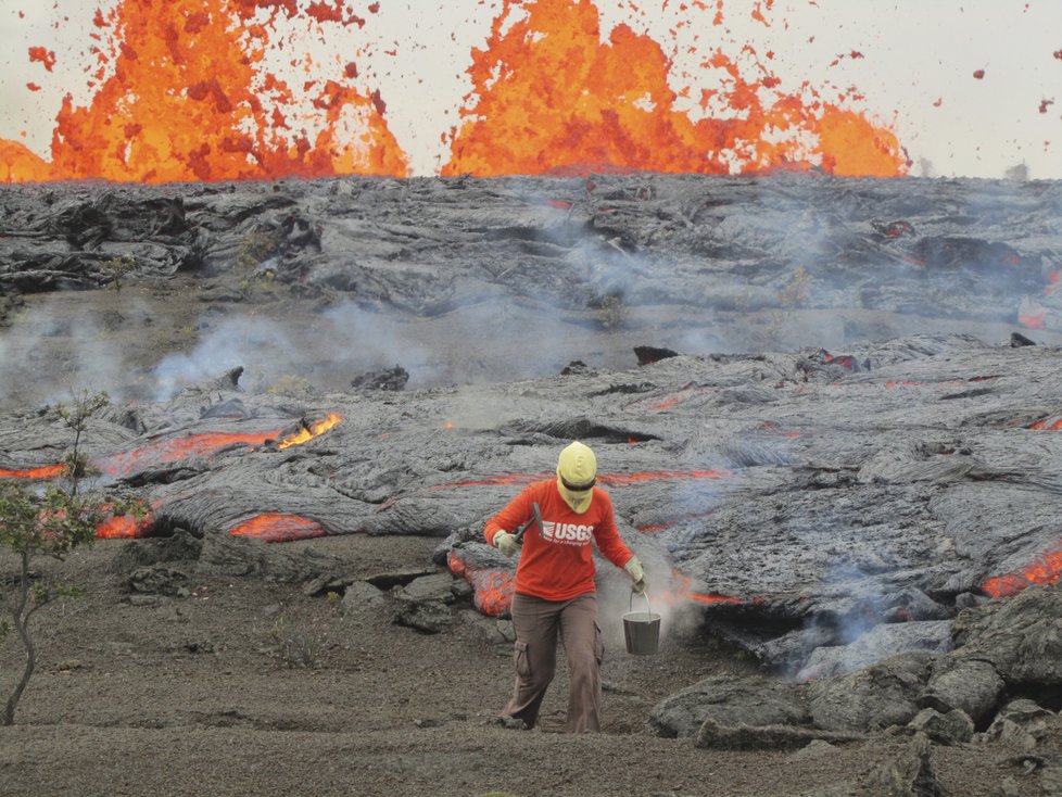 Na Havaji je hned několik vulkánů, takhle v roce 2018 řádila sopka Kilauea.