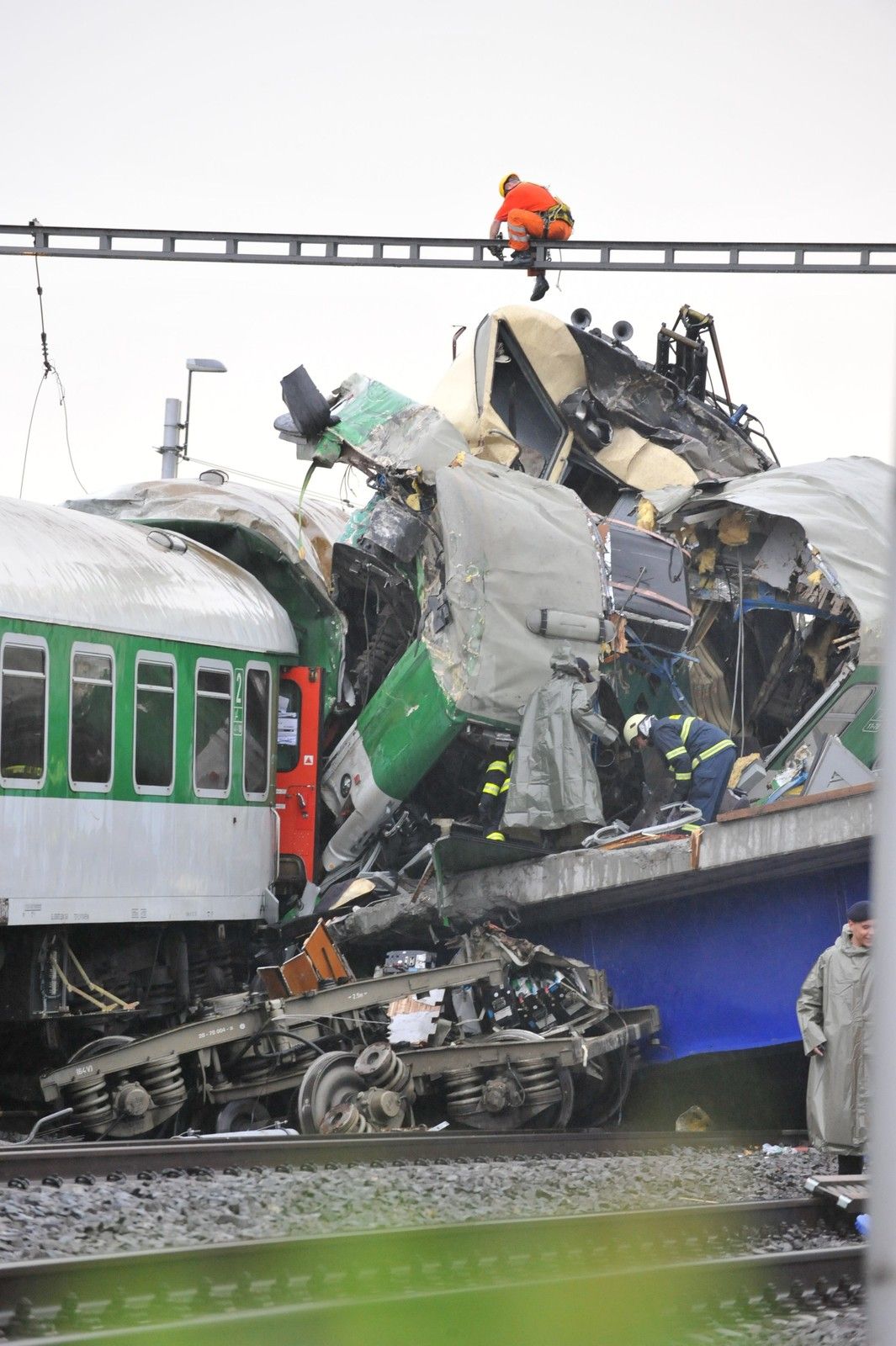 8. srpna 2008. Při nehodě se železniční vagony přeměnily na šrot.