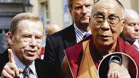 Havel a dalajlama se opět sešli v Praze