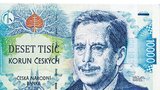Bude Havel na desetitisícovce? Numismatik navrhuje novou bankovku