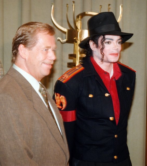 Václav Havel a legenda popu, zpěvák Michael Jackson