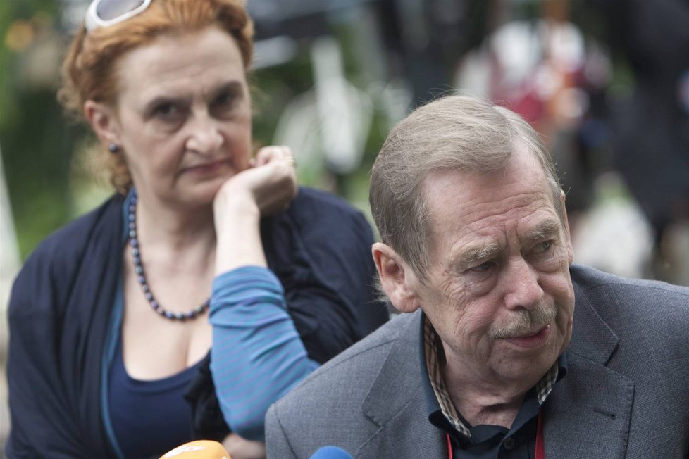 Václav Havel s Evou Holubovou