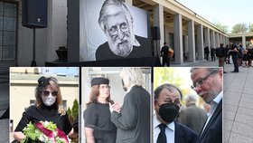 Pohřeb Ivana M. Havla: Dorazila vdova Dagmar i švagrová Dagmar, Michael Žantovský i Alexandr Vondra (ODS; 10. 5. 2021)
