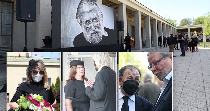Pohřeb Ivana M. Havla: Dorazila vdova Dagmar i švagrová Dagmar, Michael Žantovský i Alexandr Vondra (ODS; 10. 5. 2021)