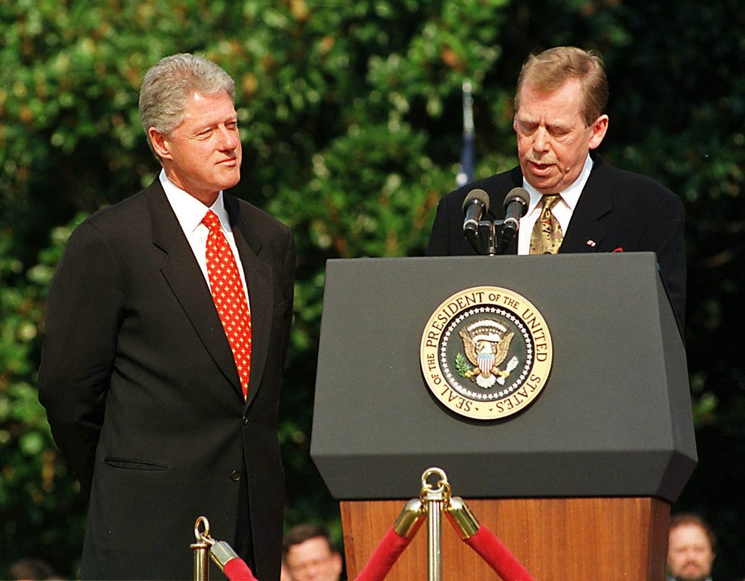 Václav Havel a Bill Clinton