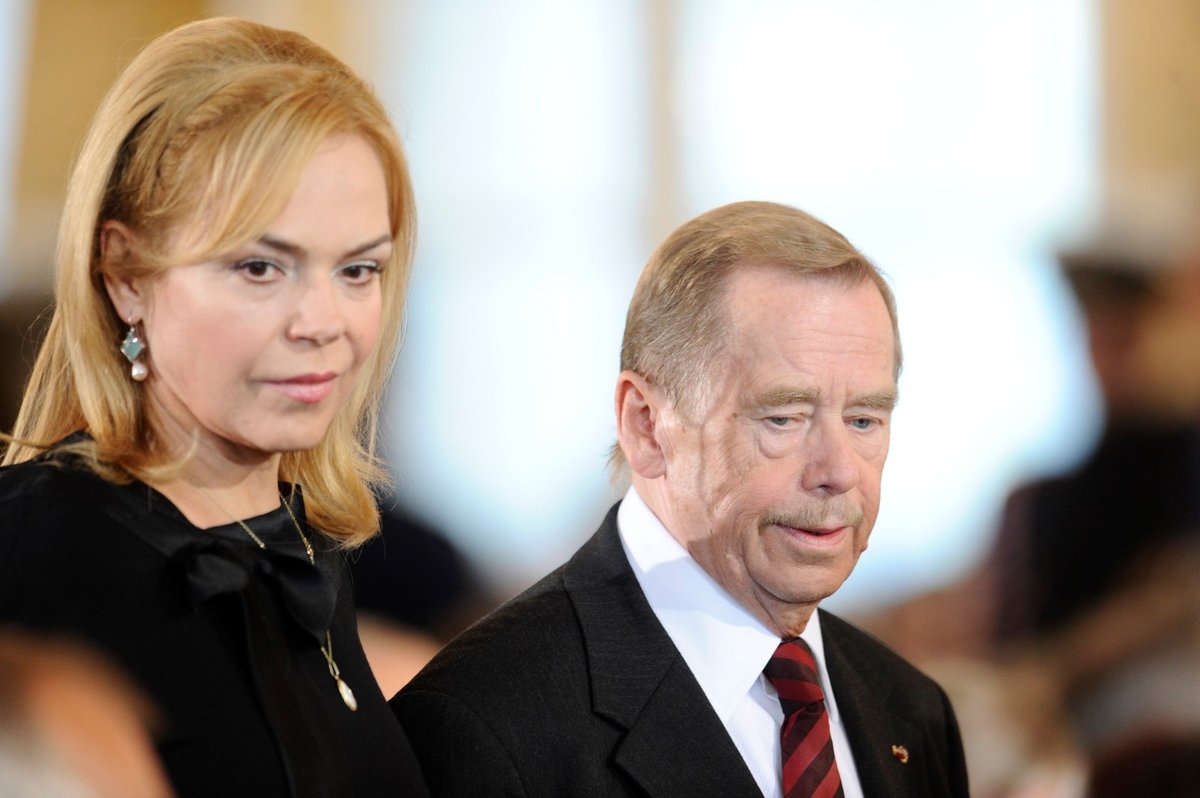 Václav Havel s manželkou Dagmar