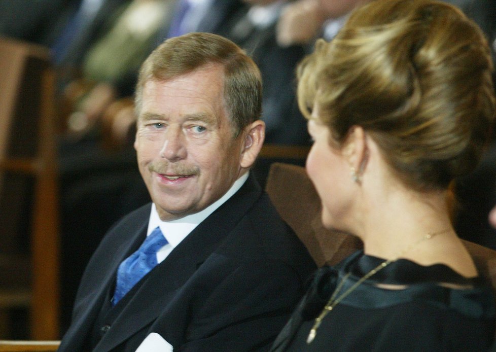 Václav Havel s manželkou Dagmar