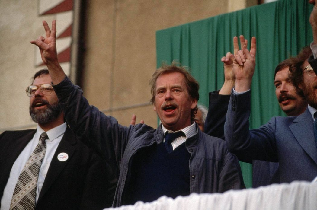 Václav Havel v lednu 1990