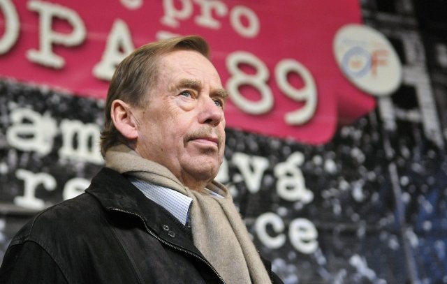 Václav Havel v roce 2009 na výročí sametové revoluce v Brně