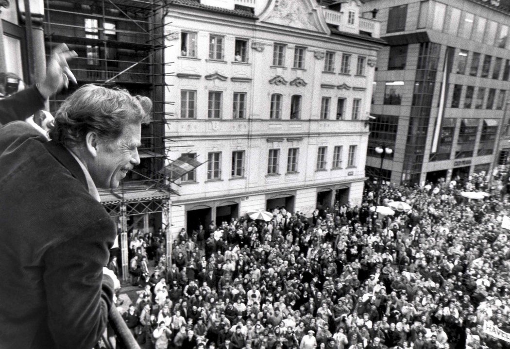 Havel v roce 1989