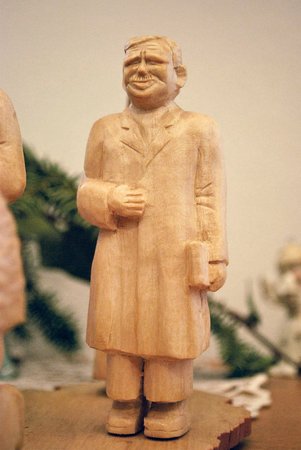 Figurka Václava Havla se v Třešti těší velké pozornosti