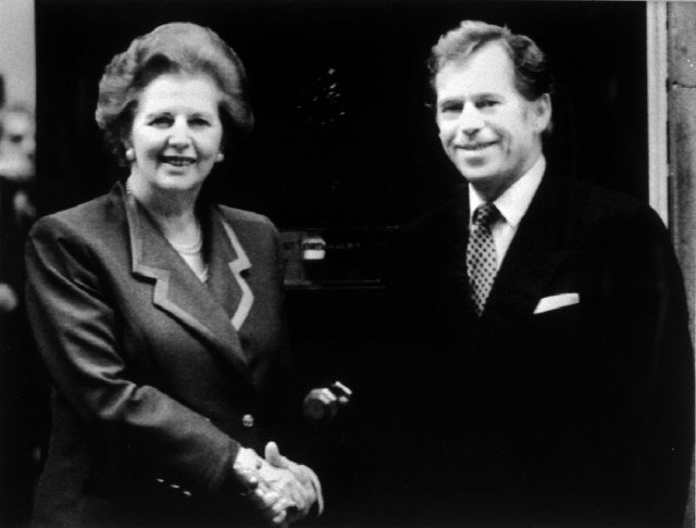 Václav Havel s Margareth Thatcher v roce 1992