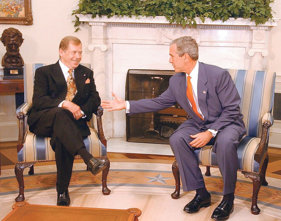 Americký prezident George Bush vždy tvrdil, že Havel byl pro něj inspirující člověk