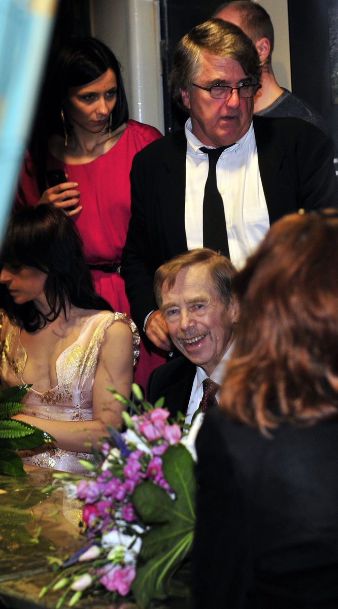 Havel se usmíval, ač na tom zdravotně není nejlépe