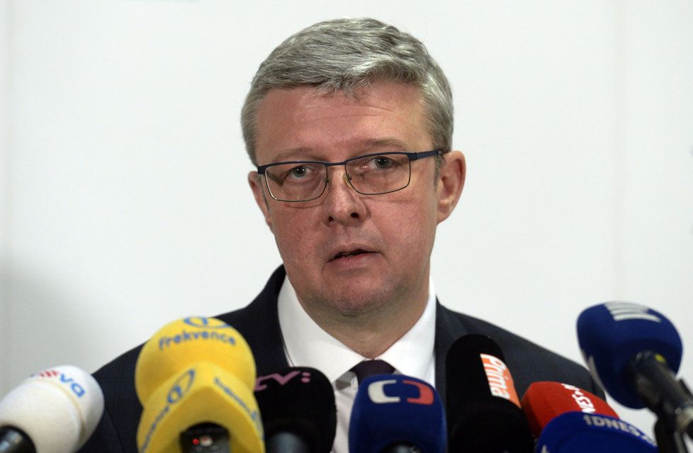 Vicepremiér Karel Havlíček (za ANO) na tiskové konferenci (11. 3. 2020)
