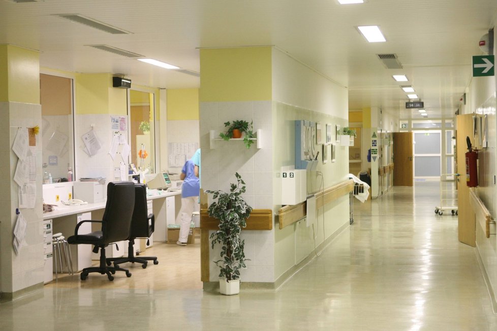 Interiér Nemocnice v Havlíčkově Brodě.