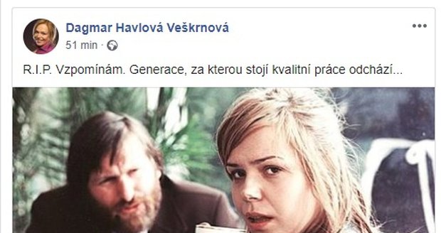 Dagmar Havlová „pohřbila“ kolegu.