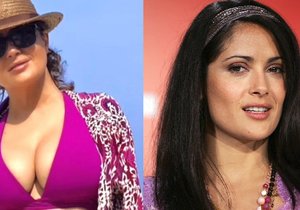 Salma Hayeková má s poprsím spíše starosti.