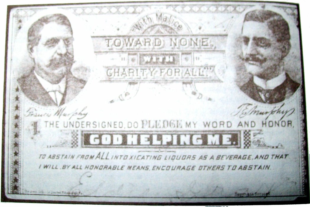 Haynes&#39; Francis Murphy Temperance pledge card