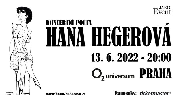 Pozvánka na koncert Hany Hegerové