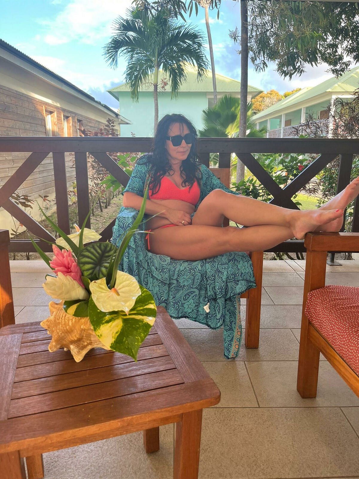 Zpěvačka Heidi Janků na dovolené v Martiniku. 