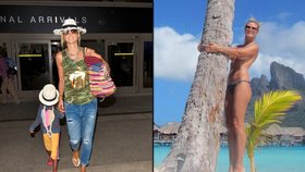 Heidi Klum se na dovolené na Bora Bora odvázala a odhodila plavky