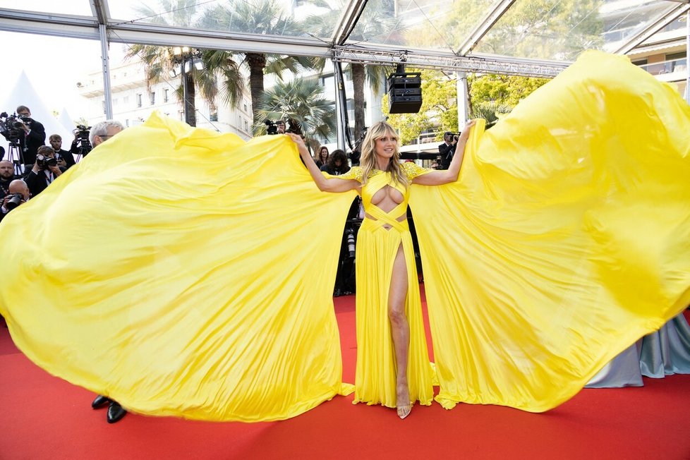 Heidi Klumová v Cannes