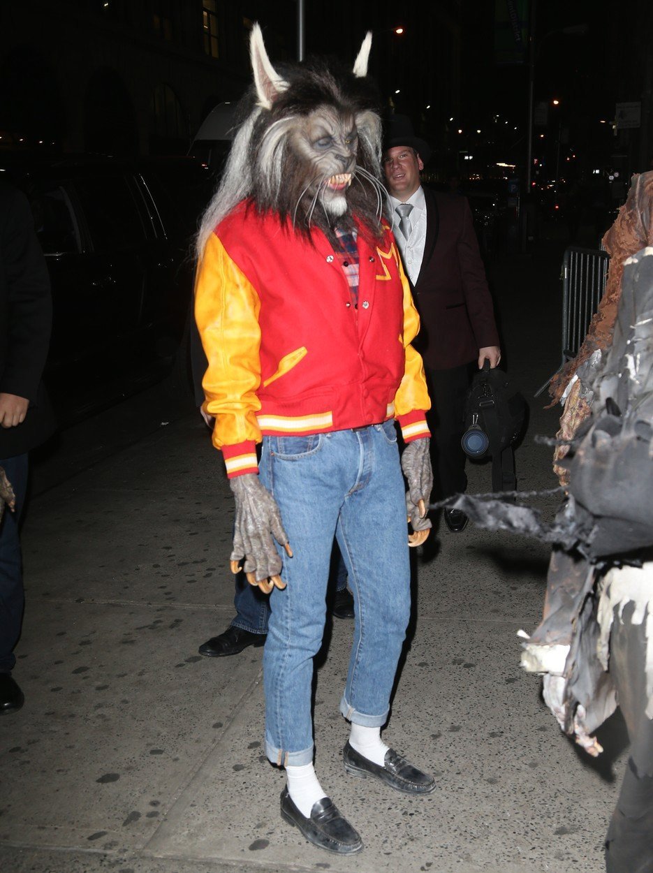 Heidi Klum jako vlkodlak z Jacksonova klipu Thriller