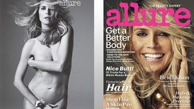 Heidi Klum se nechala vyfotit pro magazín Allure nahá