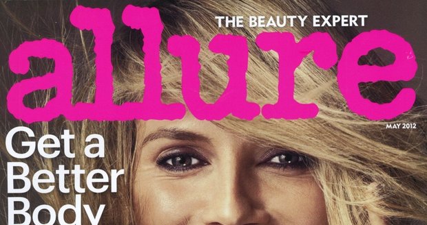 Německá supermodelka na titulní straně magazínu allure