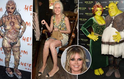 Sexy Heidi Klumová miluje Halloween: Mění se v odporná monstra!   