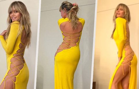 Dračice Heidi Klumová (48): Spodní prádlo se pod šaty nevešlo!