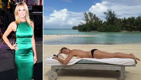 To je ale pohoda: Polonahá Heidi Klum se rozvaluje na pláži
