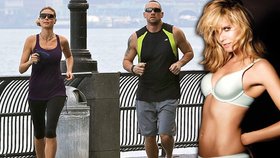 Topmodelka Heidi Klum se se svým bodyguardem potí při běhu, ale ještě raději v posteli při vášnivém sexu.