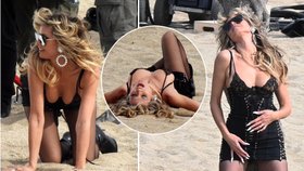 Žhavé focení Heidi Klumové (48) v Řecku: Orgasmické vzdechy na pláži!