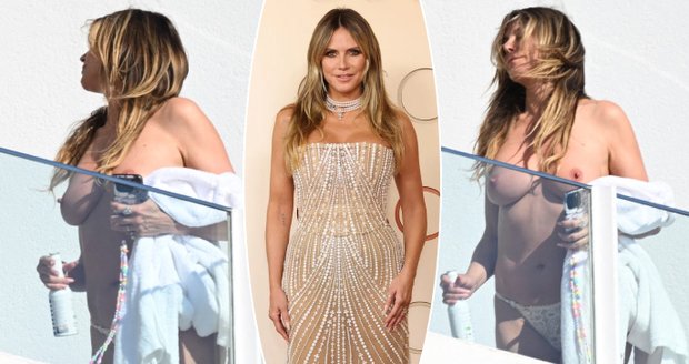 Heidi Klum "nahoře bez" v Cannes