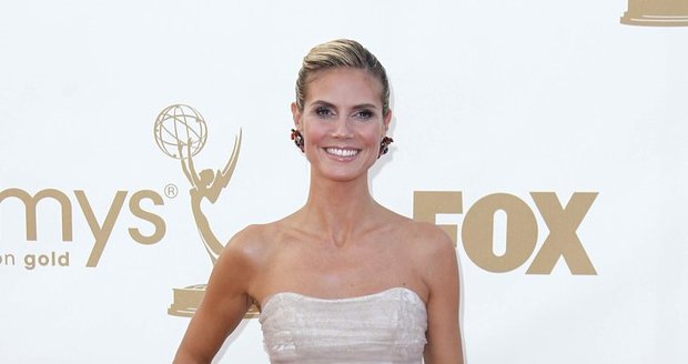 Topmodelka Heidi Klum v róbě od Christiana Siriano