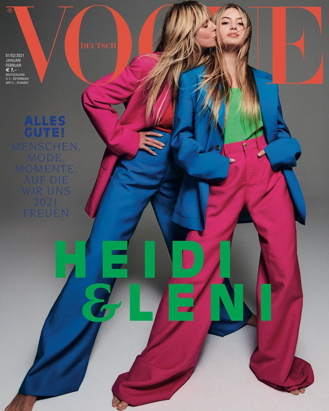 Heidi a Leni na titulce Vogue.