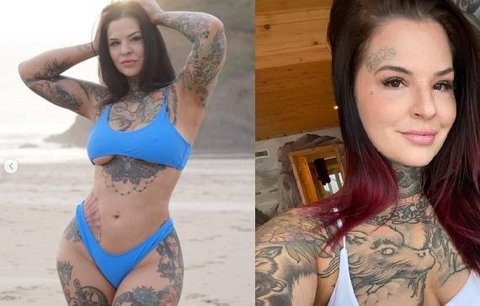 Heidi mají prý lidé za kriminálnici: Většinu jejího sexy těla pokrývá tetování