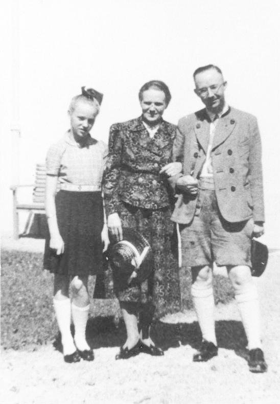 Himmler s manželkou a dcerou Gudrun